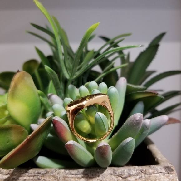 💍 GOLD STATMENT RING - Picture 3 of 10